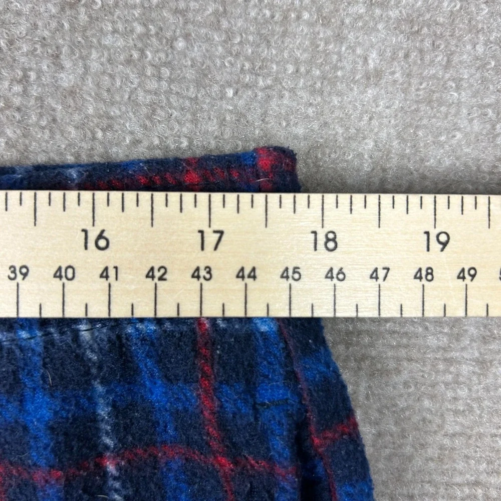Fruit Of The Loom Pajama Pants Mens XL(40-42) Blue Red Plaid Fleece Sleepwear